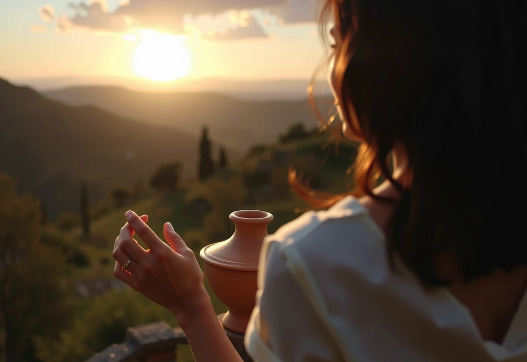 Subtle, elegant imagery evoking Italian landscapes or traditional craftsmanship, symbolizing Colosseovita's Italian origin and quality.